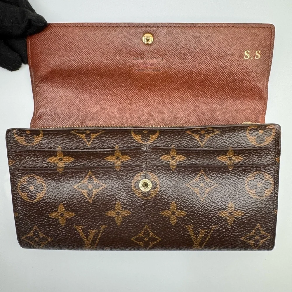 Louis Vuitton Brown Monogram Wallet | Professionally Refurbished